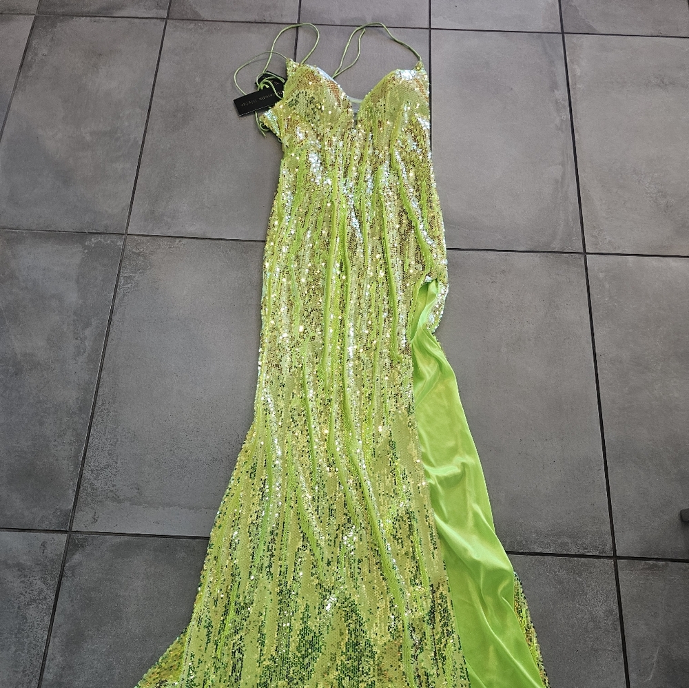 Long sequin evening gown